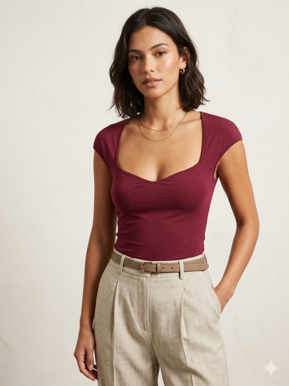 H&M Divided cap-sleeve top